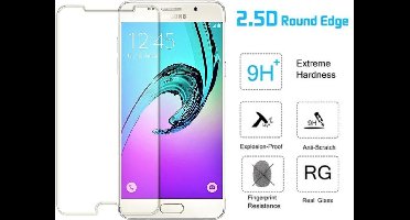 Screenprotector geschikt voor Samsung Galaxy A5 2017 - Tempered Glass Screenprotector Transparant 2,5D 9H (Gehard Glas)