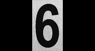 Seilflechter Deurbordje - Aluminium - Nummer "6" - 100 x 60 mm - Stijlvol en duurzaam