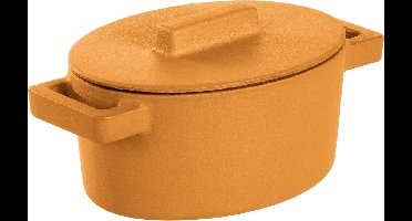 Braadpan Geel 13 cm x 10 cm incl deksel - Sambonet