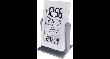 Weerstation - radiografische klok - Weergave van binnen- en buitentemperatuur - Weersvoorspelling met pictogrammen - Technoline WS 9135