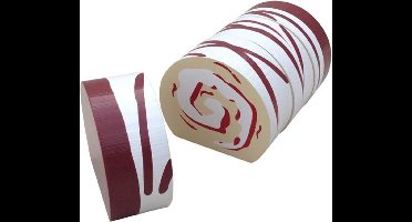 Mamamemo Rol Marsepein Hout 14 Cm Bruin/wit