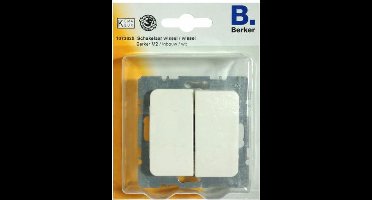 Berker M2 dubbele wisselschakelaar - inbouw - wit