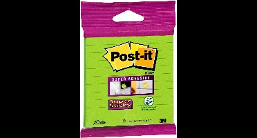 Memoblok 3m post-it 101x101 ss groen met lijn