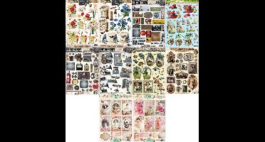 10x 3DA4 Knipvellen - Voor elk wat wils - Maak prachtige kaarten en fotoalbums