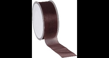 Bruin Organza lint 40 mm / 50 mtr.
