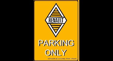 Nostalgic Art Metalen wandbord Renault Parking Only