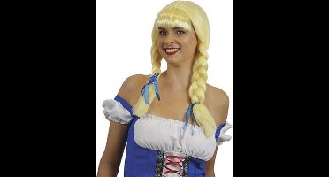 Gretchen pruik stro blond