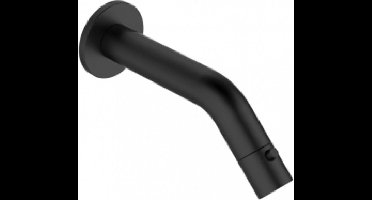 Sanifun Nero Mat Zwart Fonteinkraan 140 mm – Messing Wandkraan