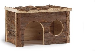 Beeztees Forest Royal Blokhut - Knaagdier - 28x18x16 cm