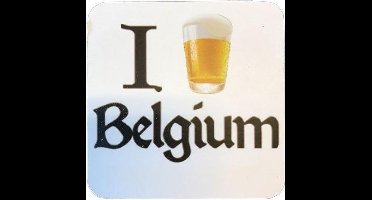 Cosy&Trendy I Beer Belgium Biervilt Wit - Set-4
