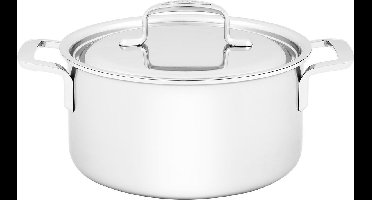 Demeyere 5-Plus RVS Kookpan Met Deksel 20cm - Roestvrij stalen Kookpot 3 L - Geschikt Voor Alle Warmtebronnen Inclusief Inductie - Duurzaam - Volledig PFAS- - PFOA- en PTFE-vrij
