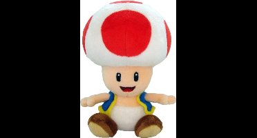 Sanei Super Mario Knuffel Figure Toad 17 cm Knuffeles