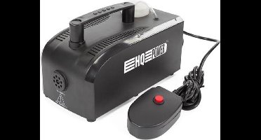 HQ-Power Rookmachine, 400 W, vaste afstandsbediening met kabel, snelle opwarmtijd, rookuitstoot 70 m³ per minuut, verwijderbare tank van 0.3 liter, compact en draagbaar