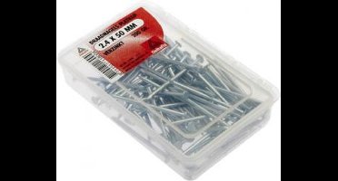 Deltafix spijkers 2,0 x 40 mm - verzinkt - platte kop - 200 gram