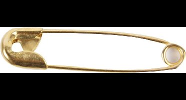 Veiligheidsspelden, l: 22 mm, goud, 500 stuks