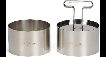 Patisse RVS Garneerringen - Set/2 - Ø 9 cm