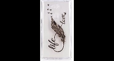 Shop4 - Sony Xperia L2 Hoesje - Zachte Back Case Feather to Birds Transparant