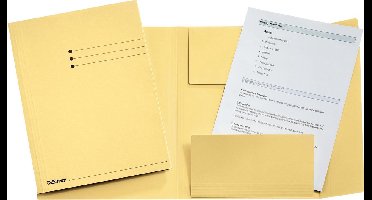 Esselte Manilla 3-klepsmap - A4 - 50 stuks - Geel