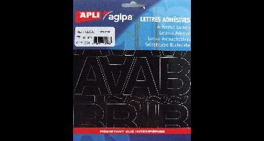 Agipa etiketten cijfers en letters letterhoogte 47 mm, 261 letters