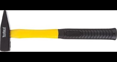 Toolland Bankhamer, stalen kop 500 g, glasvezelsteel voor kracht & duurzaamheid, geel/zwart