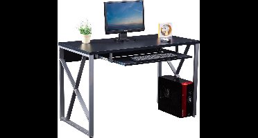 Piranha BELUGA Bureau – Antraciet – Zwart - Toetsenbordhouder – Compact - PC 13g