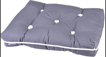 Talamex antraciet kapok Kussen dubbele uitvoering