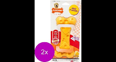 Nylabone Durachew Cheese Bone Geel - Hondenspeelgoed - 2 x Large Tot 25kg