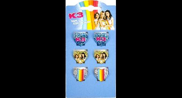 Studio 100 K3 Haarklemmetjes - 6 Stuks voor meisjes - Multicolor