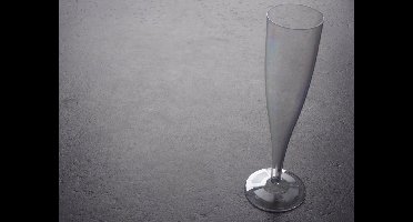 champagneglas - plastic - 10 stuks