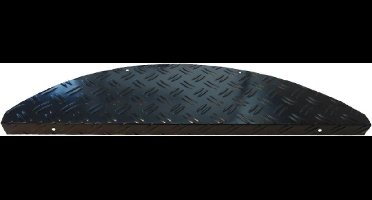 Trapmat aluminium Zwart 15 Stuks 17.5x60 cm haak 2,6 cm