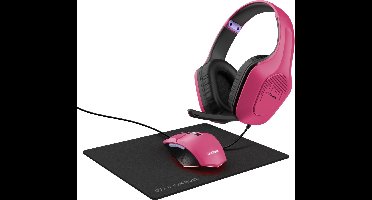 Trust GXT 790 Headset Bedraad Hoofdband Gamen Zwart, Roze