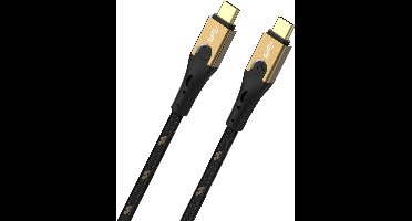 Oehlbach D1C9531 USB-kabel USB 3.2 Gen2 USB-C stekker, USB-C stekker 1.00 m Zwart/goud