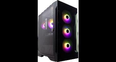 AMD Ryzen 7 8-Core RGB ELITE Game PC met RGB Tower-Cooler (hierdoor tot 25% meer CPU-prestatie), Magneet Deur en Energie Besparende 650W BRONZE Voeding - RTX 5060 8GB - 32GB RAM (Dual Channel) - 1TB M2.0 SSD - USB 300 Mbps WiFi, Gamdias Talos E2