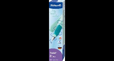 Pelikan Twist - vulpen - Neo Mint Blue - medium penpunt