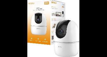 Imou A1 2K - Babyfoon Met Camera Met App - Baby Monitor - 3MP 2K Live Beeldkwaliteit - Draaien En Kantelen voor 360° Dekking - Bewegings -En Abnormale Geluiden Detectie - Tweeweg Gesprek - Automatisch Volgen Van Babies En Huisdieren - Privacy Modus