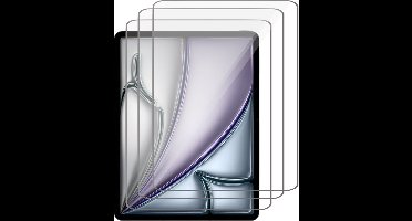 Screenprotector geschikt voor iPad Air 13 inch 2024 - 3x Gehard Glas Screen Protector GlassGuard