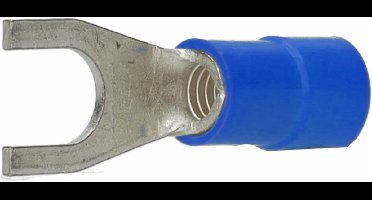 Intercable Q-serie DIN geïsoleerde vorkkabelschoen 16 mm² M6 vertind - blauw per 50 stuks (ICIQ166G)