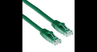 ACT Groene 20 meter U/UTP CAT6A patchkabel snagless met RJ45 connectoren IB2720