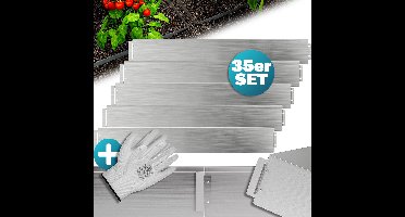 Gardebruk Borderrand – 35m 100x14cm Gegalvaniseerd Staal – Zilver