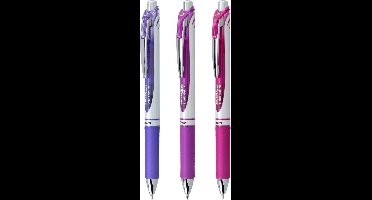 Pentel - EnerGel RTX Retractable Liquid Gel Pens 0.7mm 3 stuks - Passion Expressions - BL77PASBP3M