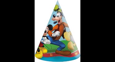 Vegaoo - 6 kartonnen hoedjes Mickey Mouse