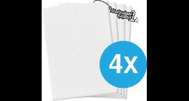 4x Universeel Micro / Hygiëne filter voor alle Stofzuigers - 4 stuks 200x125mm Kwaliteit Uitblaasfilter - O.a. geschikt voor Miele, Siemens, Philips, Bosch, Siemens, AEG, Electrolux etc.