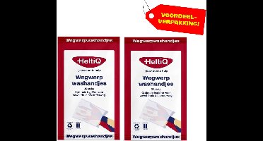 2x HeltiQ Wegwerp Washandjes - 20 stuks - Voordeelverpakking!