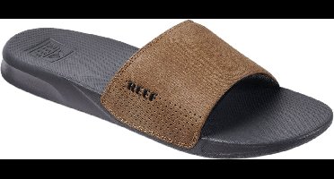 Reef One Slidegrey/Tan Heren Slippers - Grijs/Cognac - Maat 42