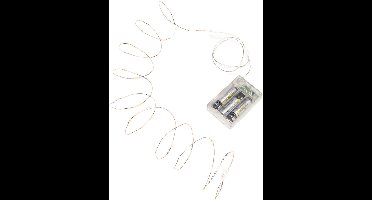 Konstsmide 1461-860 Micro-lichtketting Binnen werkt op batterijen Aantal lampen 40 LED Barnsteen Verlichte lengte: 3.90