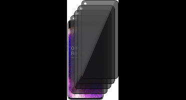 Privacy Screenprotector geschikt voor Oppo Find X5 Pro - 4x Volledig Dekkend Glas Screen Protector