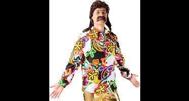 Party Blouse 70's Flower Power - Maat 44/46