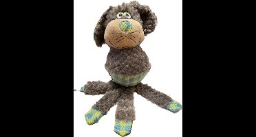 Flamingo-Hondenspeelgoed-Konijn met bal-Groen-34 cm