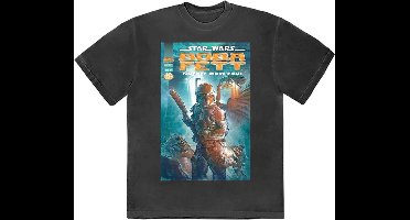 Disney Star Wars - Boba Fett Comic Cover Heren T-shirt - 2XL - Zwart