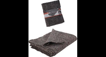 FX Tools Verhuisdeken/opslagdeken - 10x - gemaakt van vilt - 150 x 200 cm - grijs - Beschermdeken - Transport - Meubels beschermen
